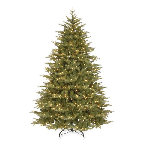 Pre-lit Nordic Spruce Medium Tree, 60" X 60" X 90", Green Tree, Green Tree Stand