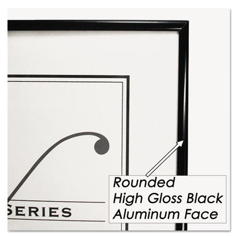 Metal Poster Frame, Plastic Face, 24 X 36, Black