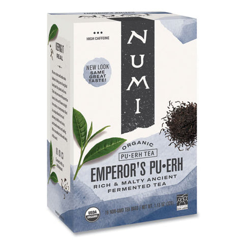 Organic Teas And Teasans, 0.125 Oz, Emperor's Puerh, 16/box