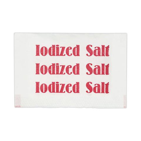 Iodized Salt Packets, 0.75 G Packet, 3,000/box