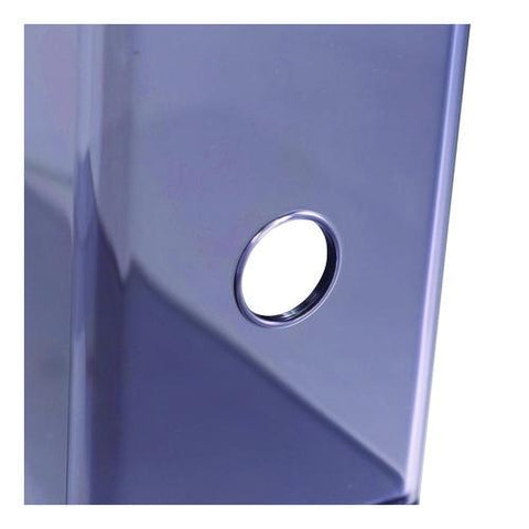 Recycled Plastic Magazine File, 4.3 X 10.3 X 12.2, Translucent Gray