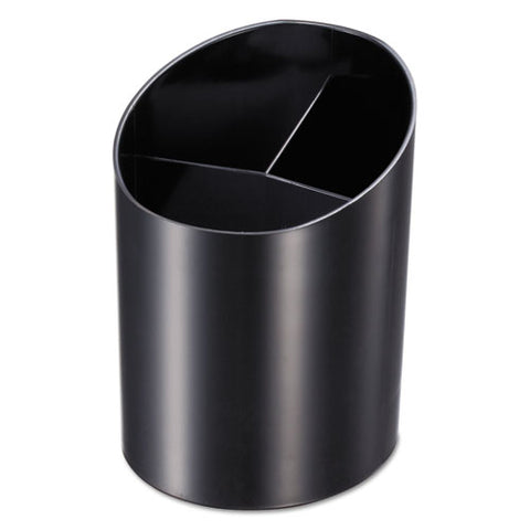 Recycled Big Pencil Cup, Plastic, 4.25 X 4.5 X 5.75, Black