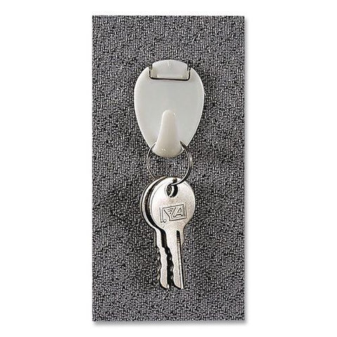 Cubicle Hooks, White, 5/pack