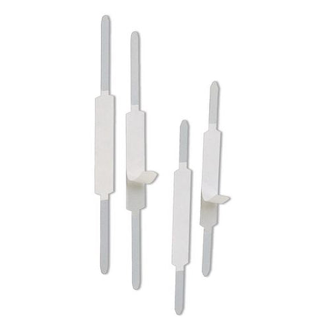 Self-adhesive Two-prong Folder Fasteners, 2" Capacity, 2.75" Center To Center, Matte Silver, 100/box