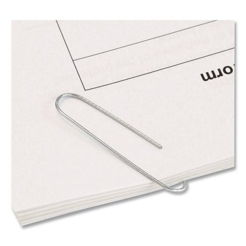 Giant Paper Clips, Jumbo, Smooth, Silver, 100/box