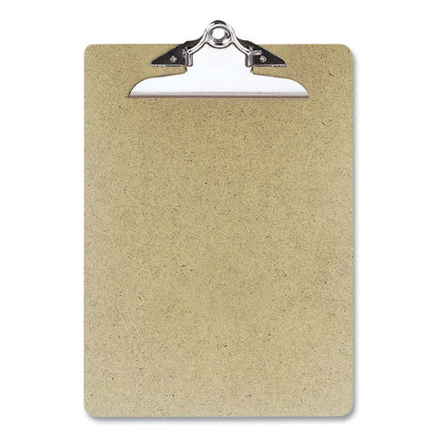 Recycled Hardboard Clipboard, 1" Clip Capacity, Holds 8.5 X 11 Sheets, Brown, 3/pack