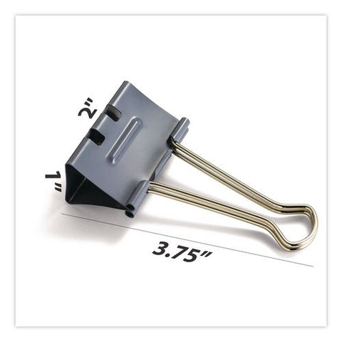 Ez Binder Clips, Large, Gray, 16/pack