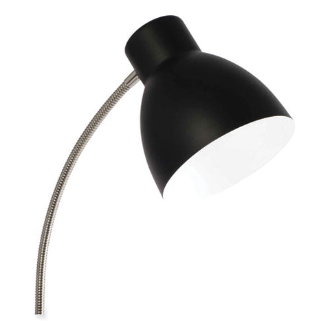 Wellness Series Adjust Led Desk Lamp, 3" To 22" High, Silver/matte Black