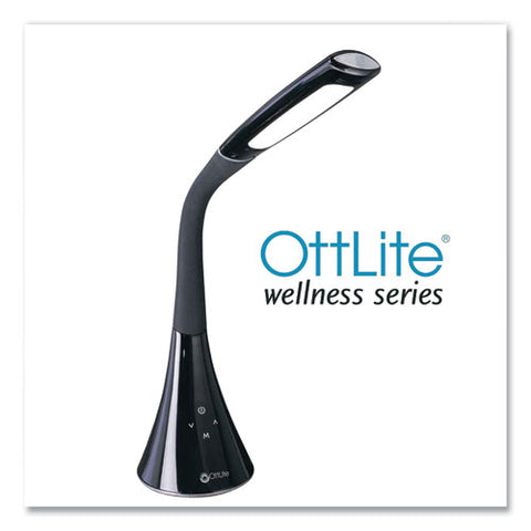 Wellness Series Swerve Led Desk Lamp, 23.25" High, Black