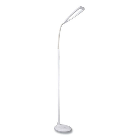 Wellness Series Flex Led Floor Lamp, 49" To 71" High, White