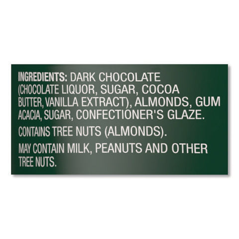 Dipped Almonds, Dark Chocolate, 1 Oz Bag, 8/pack