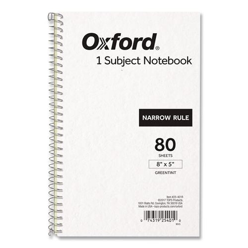 One-subject Notebook, Narrow Rule, Natural Kraft Cover, (80) 8 X 5 Sheets