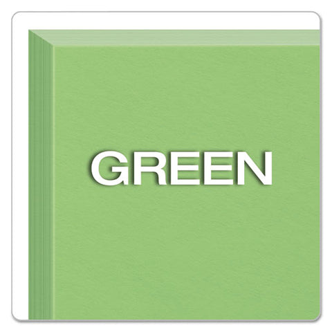 Unruled Index Cards, 4 X 6, Green, 100/pack