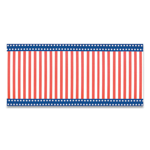 Corobuff Corrugated Paper Roll, 48" X 25 Ft, Stars And Stripes