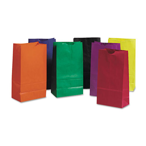 Rainbow Bags, #6 Size, 6" X 3.63" X 11", Assorted Bright Colors, 28/pack