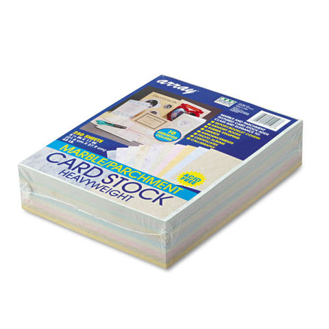 Array Card Stock, 65 Lb Cover Weight, 8.5 X 11, Assorted, 250/pack