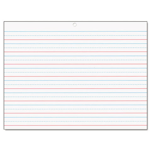 Multi-sensory Handwriting Tablet, 5/8" Long Rule, 8 X 10.5, 40/pad