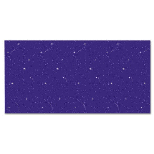 Fadeless Designs Bulletin Board Paper, Night Sky, 50 Ft X 48", Blue/silver