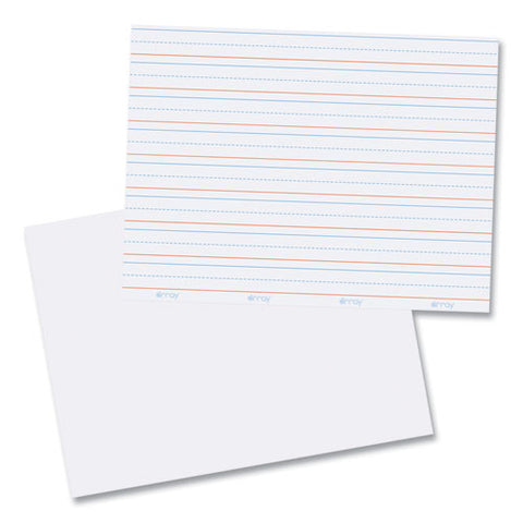 Gowrite! Dry Erase Learning Boards, 8.25" X 11", White Surface, 5/pack