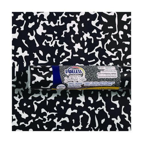 Fadeless Paper Roll, 50 Lb Weight, 47.25" X 50 Ft, White/black