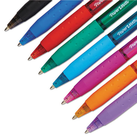Inkjoy 300 Rt Ballpoint Pen Retractable, Medium 1 Mm, Assorted Ink And Barrel Colors, 8/pack