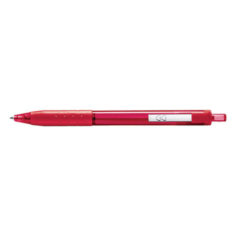 Inkjoy 300 Rt Ballpoint Pen, Refillable, Retractable, Medium 1 Mm, Red Ink, Red Barrel, Dozen