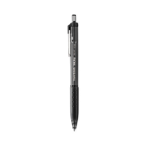 Inkjoy 300 Rt Ballpoint Pen, Refillable, Retractable, Medium 1 Mm, Black Ink, Black Barrel, 36/box