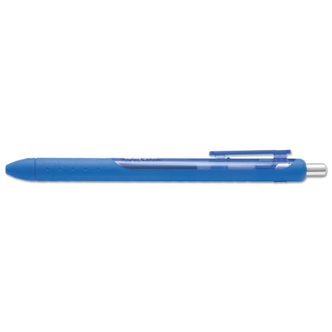 Inkjoy Gel Pen, Retractable, Medium 0.7 Mm, Blue Ink, Blue Barrel, Dozen