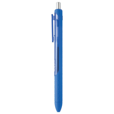 Inkjoy Gel Pen, Retractable, Fine 0.5 Mm, Blue Ink, Blue Barrel, Dozen