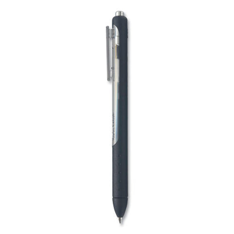 Inkjoy Gel Pen, Retractable, Medium 0.7 Mm, Black Ink, Black/smoke Barrel, 8/pack