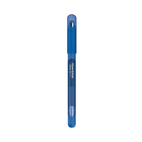 Inkjoy Gel Pen, Stick, Medium 0.7 Mm, Blue Ink, Translucent Blue Barrel, Dozen