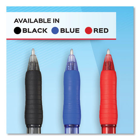 Profile Ballpoint Pen, Retractable, Medium 1 Mm, Black Ink, Translucent Black Barrel, Dozen