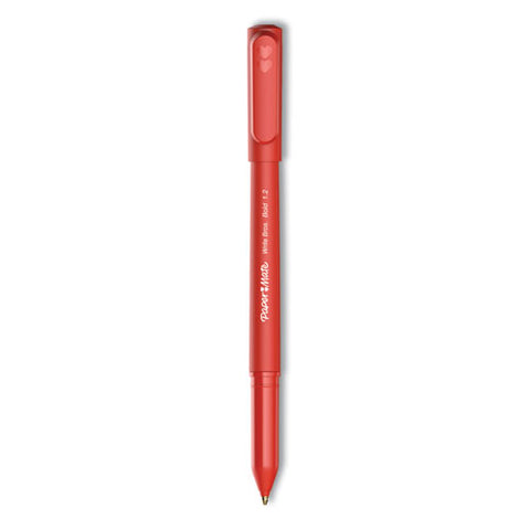 Write Bros. Ballpoint Pen, Stick, Bold 1.2 Mm, Red Ink, Red Barrel, Dozen