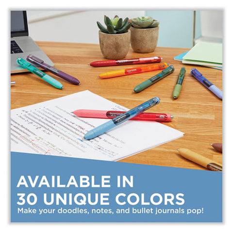 Inkjoy Gel Pen, Retractable, Medium 0.7 Mm, Assorted Ink And Barrel Colors, 30/pack