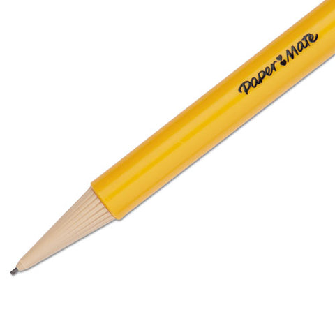 Sharpwriter Mechanical Pencil, 0.7 Mm, Hb (#2), Black Lead, Classic Yellow Barrel, Dozen