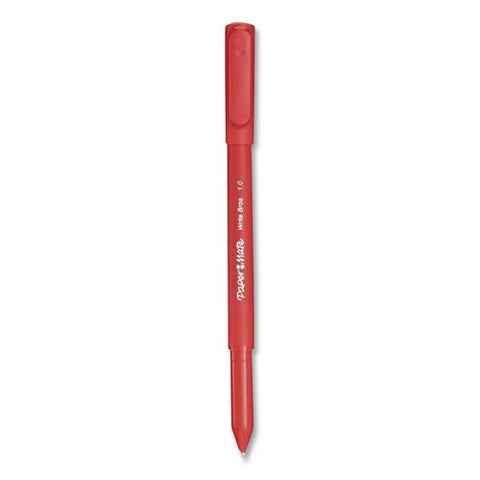 Write Bros. Ballpoint Pen, Stick, Medium 1 Mm, Red Ink, Red Barrel, 12/pack, 72 Packs/carton