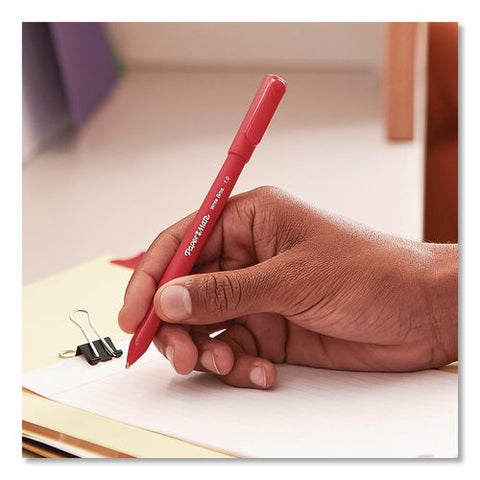 Write Bros. Ballpoint Pen, Stick, Medium 1 Mm, Red Ink, Red Barrel, 12/pack, 72 Packs/carton