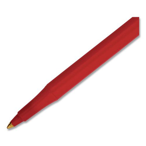 Write Bros. Ballpoint Pen, Stick, Medium 1 Mm, Red Ink, Red Barrel, 12/pack, 72 Packs/carton