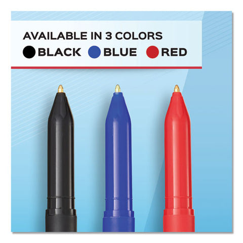 Write Bros. Ballpoint Pen, Stick, Medium 1 Mm, Red Ink, Red Barrel, Dozen