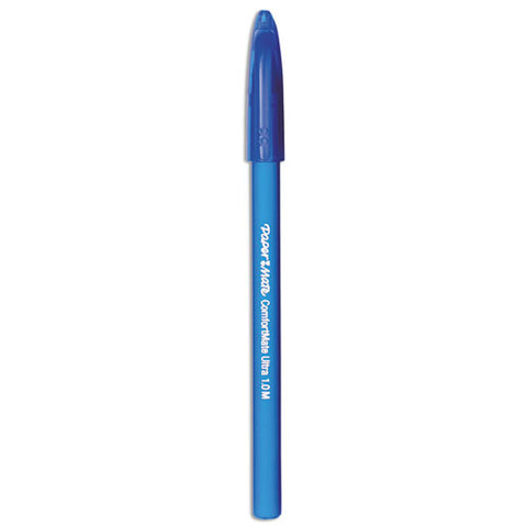 Comfortmate Ultra Ballpoint Pen, Stick, Medium 1 Mm, Blue Ink, Blue Barrel, Dozen