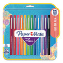 Point Guard Flair Felt Tip Porous Point Pen, Stick, Medium 0.7 Mm, Assorted Ink And Barrel Colors, 12/pack