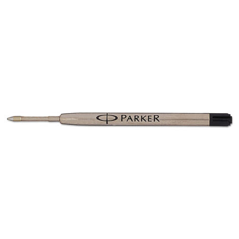 Refill For Parker Ballpoint Pens, Medium Conical Tip, Black Ink