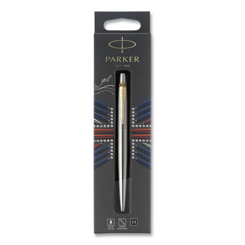 Jotter Rollerball Pen, Medium Point 0.7 Mm, Black Ink, Stainless Steel Barrel