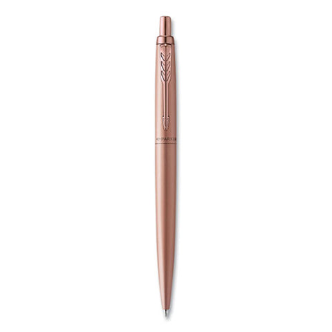 Jotter Xl Retractable Ballpoint Pen, Medium Point, Blue Ink, Rose Gold Barrel