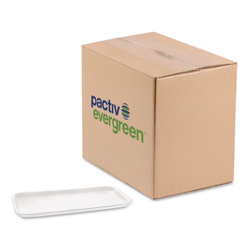 No. 10s Foam Supermarket Meat Tray, 10.75 X 5.7 X 0.65, White, Foam, 500/carton