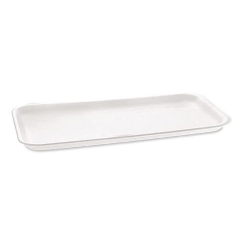 No. 10s Foam Supermarket Meat Tray, 10.75 X 5.7 X 0.65, White, Foam, 500/carton