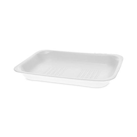 Meat Tray, #2, 8.38 X 5.88 X 1.21, White, Foam, 500/carton