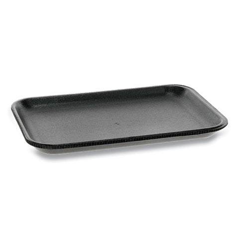 Supermarket Tray, #2, 8.38 X 5.88 X 0.69, Black, Foam, 500/carton