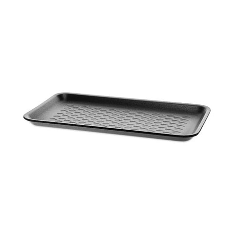 Supermarket Tray, #10s, 10.88 X 5.88 X 0.69, Black, Foam, 500/carton