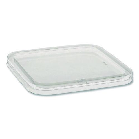 Earthchoice Recycled Pet Container Lid, For 6" Square Rpet Containers, 6.25 X 0.39 X 6.25, Clear, Plastic, 360/carton